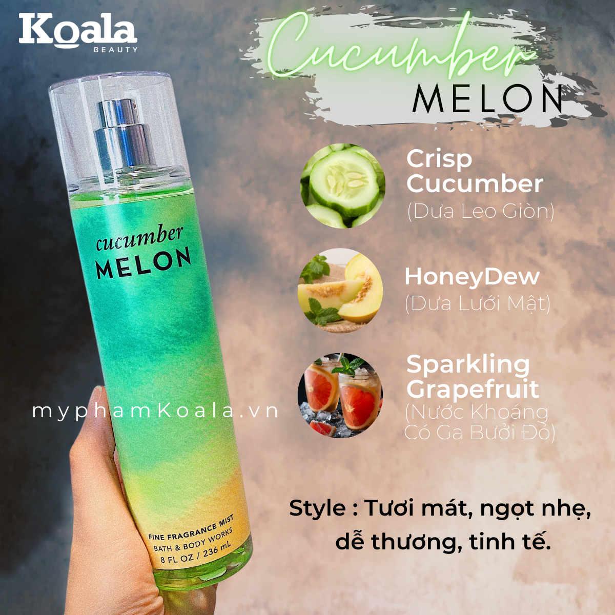 Cucumber Melon Fine Fragrance Mist