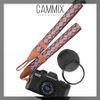 Dây đeo cổ tay máy ảnh Cammix - Wrist strap hoạ tiết thổ cẩm - Nâu và Navy - For Fujifilm, Sony, Canon, Nikon....