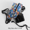 Dây đeo máy ảnh dành cho máy Fuji, Canon, Nikon, Sony.. - Camera Strap - MadebyCammix - Dây đeo máy ảnh hoạ tiết hoa cam