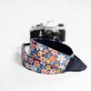 Dây đeo máy ảnh dành cho máy Fuji, Canon, Nikon, Sony.. - Camera Strap - MadebyCammix - Dây đeo máy ảnh hoạ tiết hoa cam