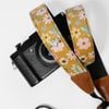 Dây đeo máy ảnh dành cho máy Fuji, Canon, Nikon, Sony.. - Camera Strap - MadebyCammix - Dây đeo máy ảnh Vintage hoa vàng