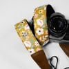 Dây đeo máy ảnh dành cho máy Fuji, Canon, Nikon, Sony.. - Camera Strap - MadebyCammix - Dây đeo máy ảnh Vintage hoa vàng