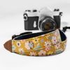 Dây đeo máy ảnh dành cho máy Fuji, Canon, Nikon, Sony.. - Camera Strap - MadebyCammix - Dây đeo máy ảnh Vintage hoa vàng