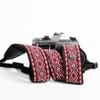 Dây đeo máy ảnh dành cho máy Fuji, Canon, Nikon, Sony... - Camera Strap thổ cẩm thêu hoạ tiết Xanh lá - Camera Strap