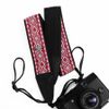 Dây đeo máy ảnh dành cho máy Fuji, Canon, Nikon, Sony... - Camera Strap thổ cẩm thêu hoạ tiết Xanh lá - Camera Strap