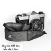 Dây đeo máy ảnh dành cho máy Fuji, Canon, Nikon, Sony - Camera Strap hoạ tiết nâu - Dây deo máy ảnh Made by Cammix