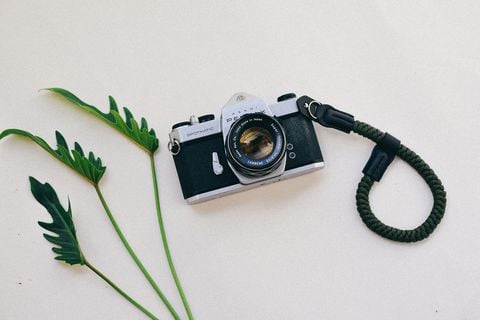  Wrist Strap vải dù đan màu xanh rêu 