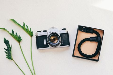  Wrist Strap vải dù đan màu đen 