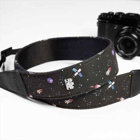  Dây đeo máy ảnh dành cho máy Fuji, Canon, Nikon, Sony - Camera Strap hoạ tiết Apollo Cosmic - Dây deo máy ảnh Made by Cammix 