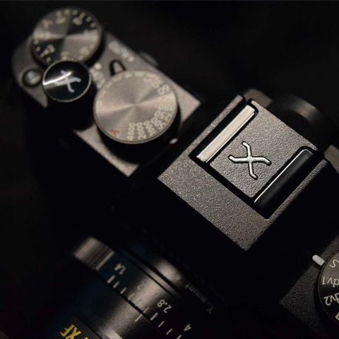  Hotshoe Fuji - Chân gài flash kim loại khắc chữ X - Nắp bảo vệ che chân đèn flash máy ảnh Fujifilm 