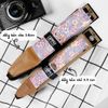 Dây đeo máy ảnh dành cho máy Fuji, Canon, Nikon, Sony.. -Dây đeo máy ảnh bản nhỏ - Camera Strap Hoa tím - MadebyCammix