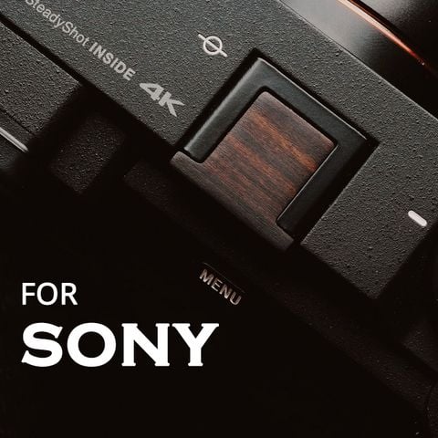  Hotshoe Cover bằng gỗ thật dành cho máy ảnh Sony Alpha - Chặn trang trí flash bằng gỗ 