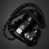 Dây đeo máy ảnh Paracord có gắn bộ thao tác nhanh - Đeo cổ - Camera strap - Màu đen - Dành cho máy Fuji, Nikon, Canon...