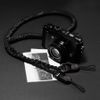 Dây đeo máy ảnh Paracord có gắn bộ thao tác nhanh - Đeo cổ - Camera strap - Màu đen - Dành cho máy Fuji, Nikon, Canon...