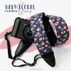 Dây đeo mảy ảnh xanh hoa nhí - Camera Strap dành cho máy ảnh Sony, Canon, Nikon, Fuji,..... - Dây máy ảnh MadebyCammix