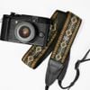 Dây đeo máy ảnh dành cho máy Fuji, Canon, Nikon, Sony... - Camera Strap thổ cẩm thêu hoạ tiết Xanh lá - Camera Strap