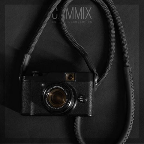  Dây đeo máy ảnh Cammix tròn bọc da dê - Dây dù leo núi 