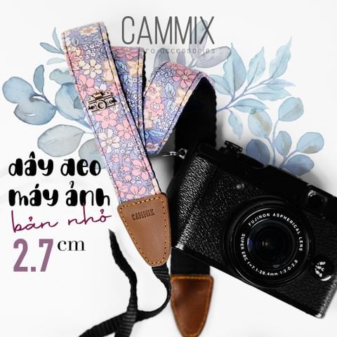  Dây treo máy hình họa giành riêng cho máy Fuji, Canon, Nikon, Sony.. -Dây treo máy hình họa bạn dạng nhỏ - Camera Strap Hoa tím - MadebyCammix 