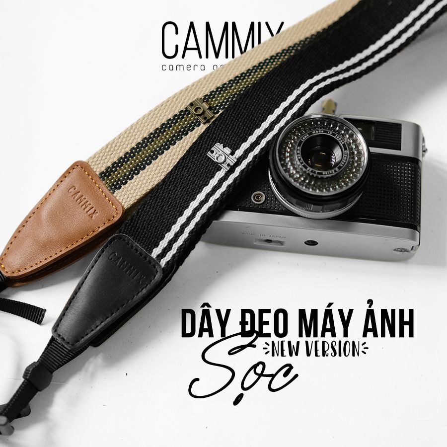 Dây đeo máy ảnh sọc #MadebyCammix  - Striped Collection