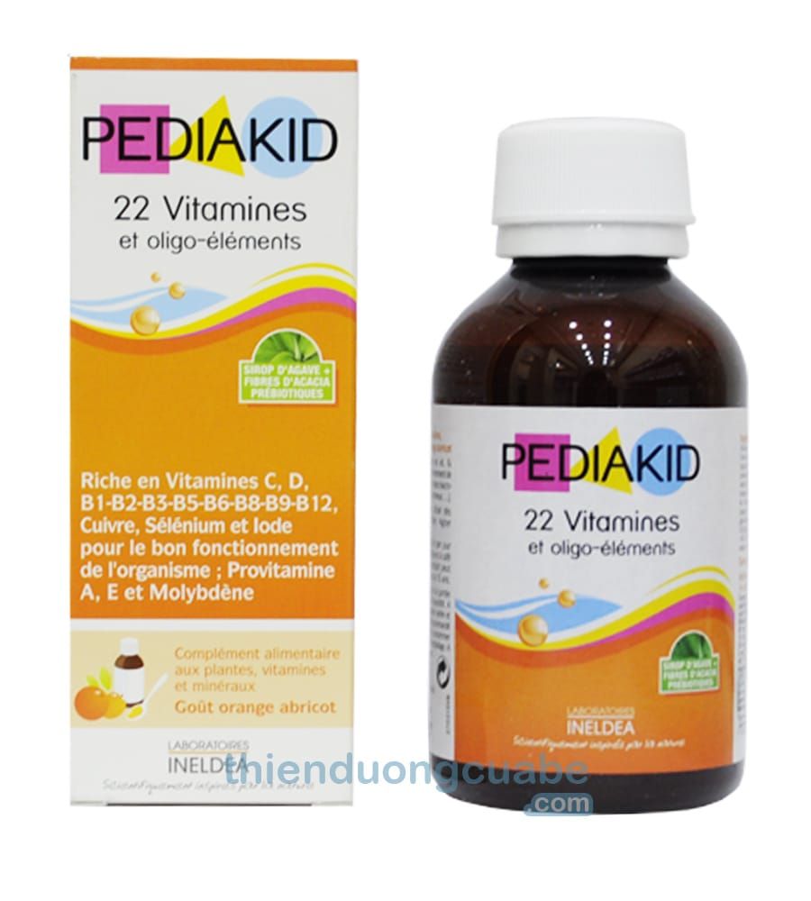 Pediakid 22 Vitamin Và Khoáng Chất Pháp Chai 125ml Cho Trẻ
