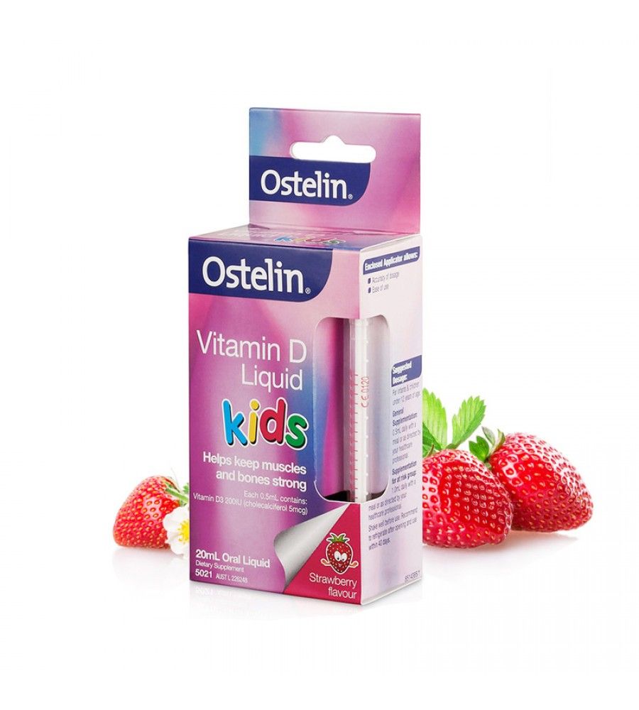 Vitamin D Ostelin Liquid Kids Dạng Nước Của úc 20ml 0 12 Tuổi