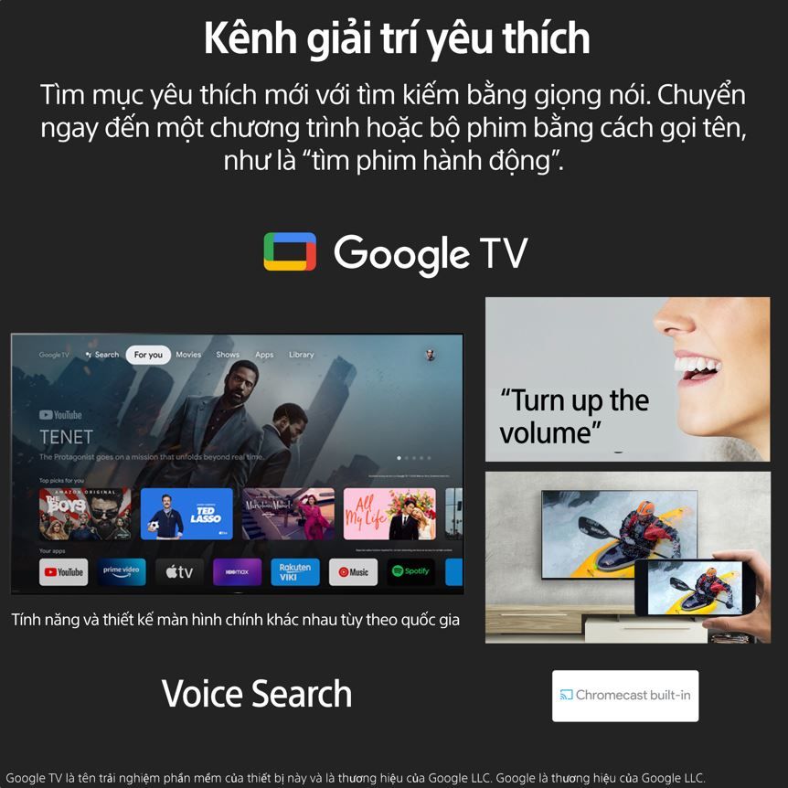 Google Tivi Sony 4K 43 inch