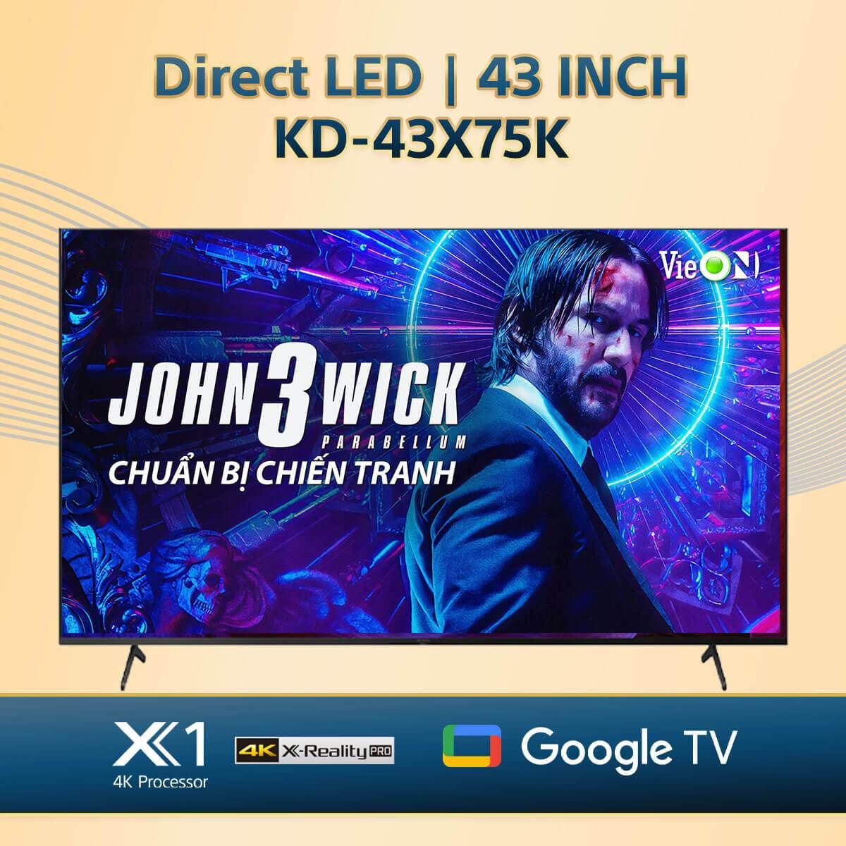 Google Tivi Sony 4K 43 inch