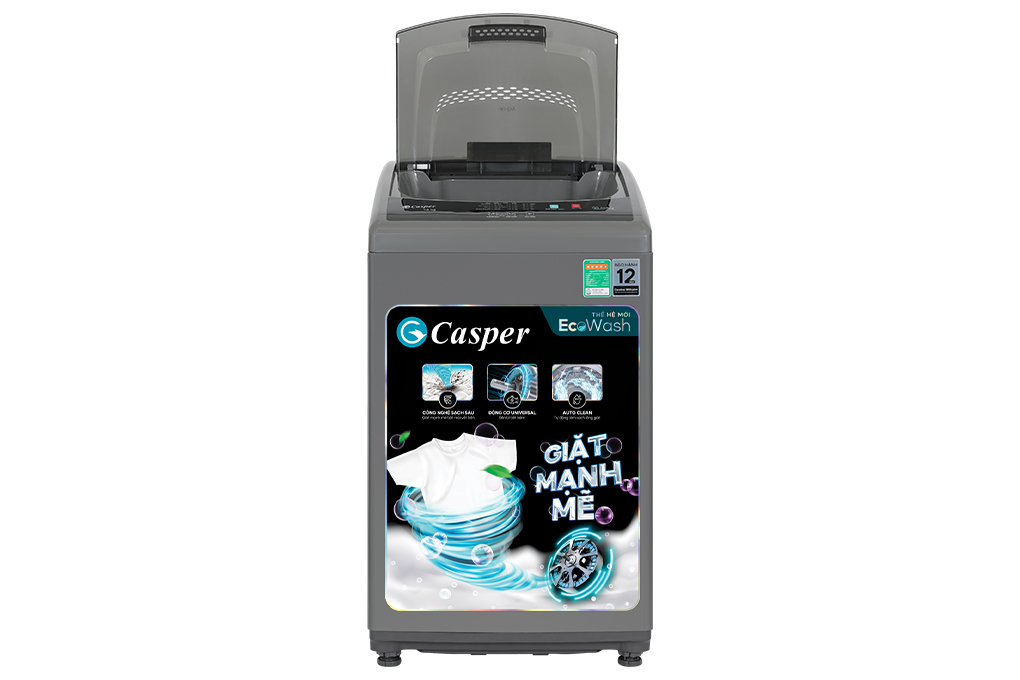 Máy giặt cửa trên Casper màu đen 7.5kg