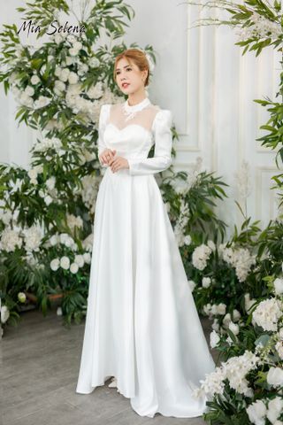 Đầm cưới Mia Selena  thiết kế cổ viền  cực xinh