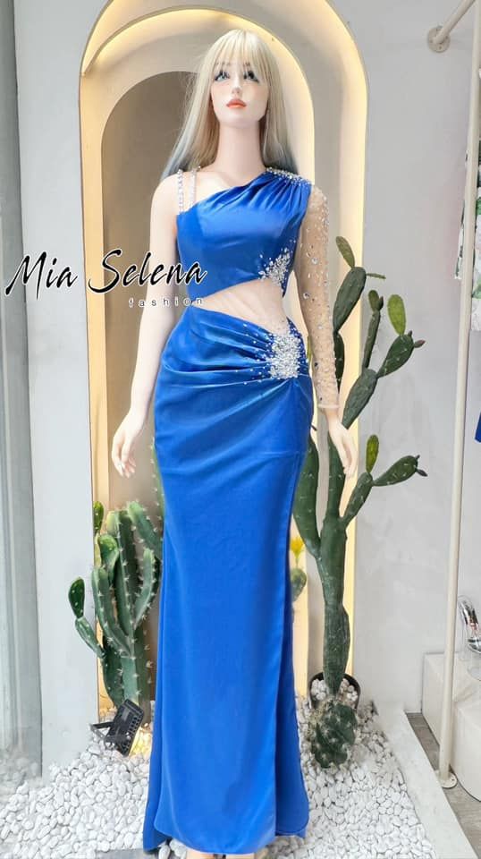 Đầm xanh thiết kế cao cấp