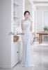Đầm lệch vai thiết kế đính kết sang trọng
