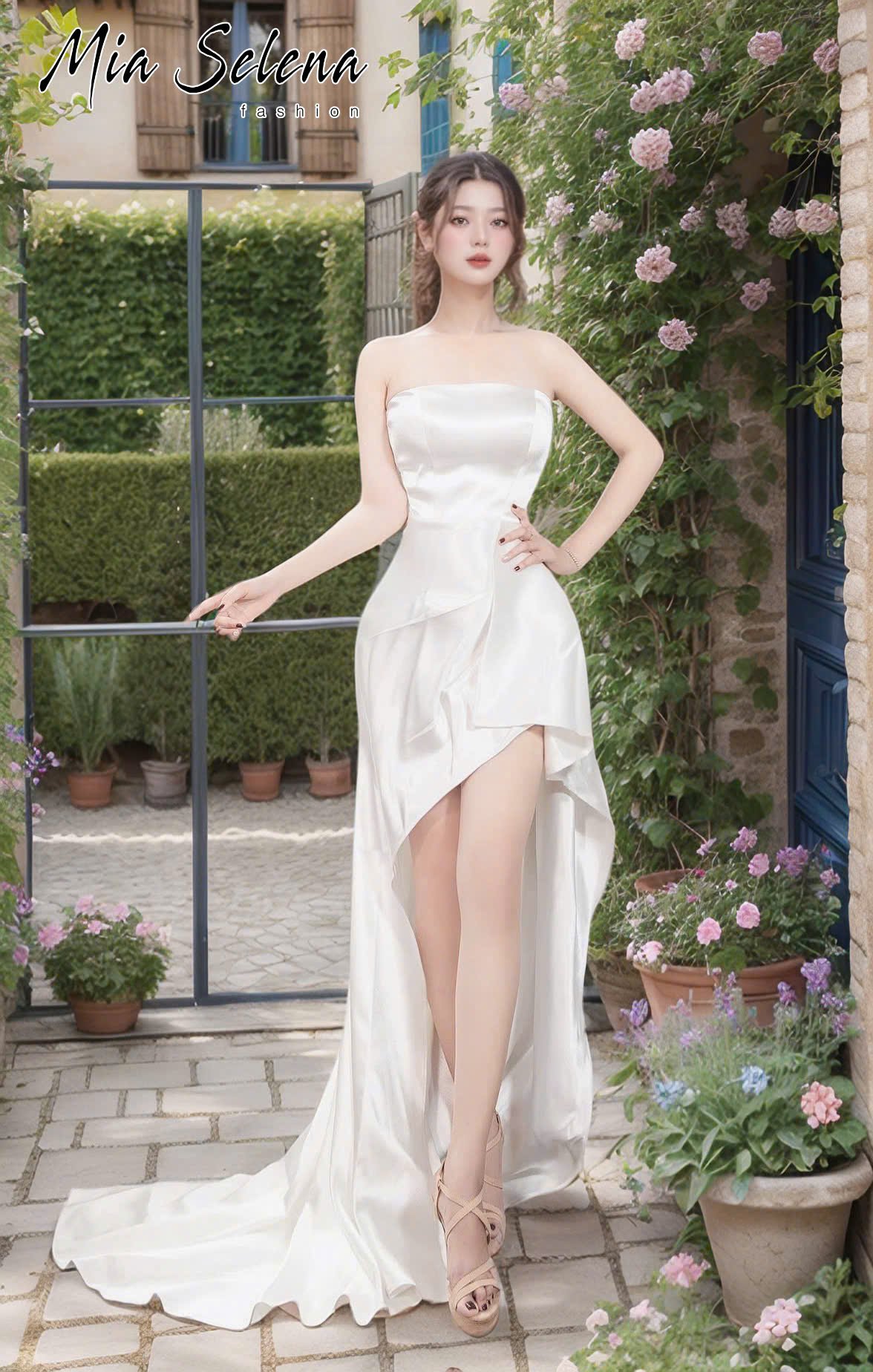 Đầm trắng thiết kế quyến rũ
