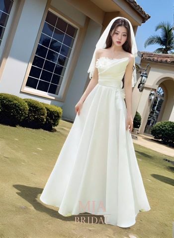 Đầm cưới thiết kế dể thương