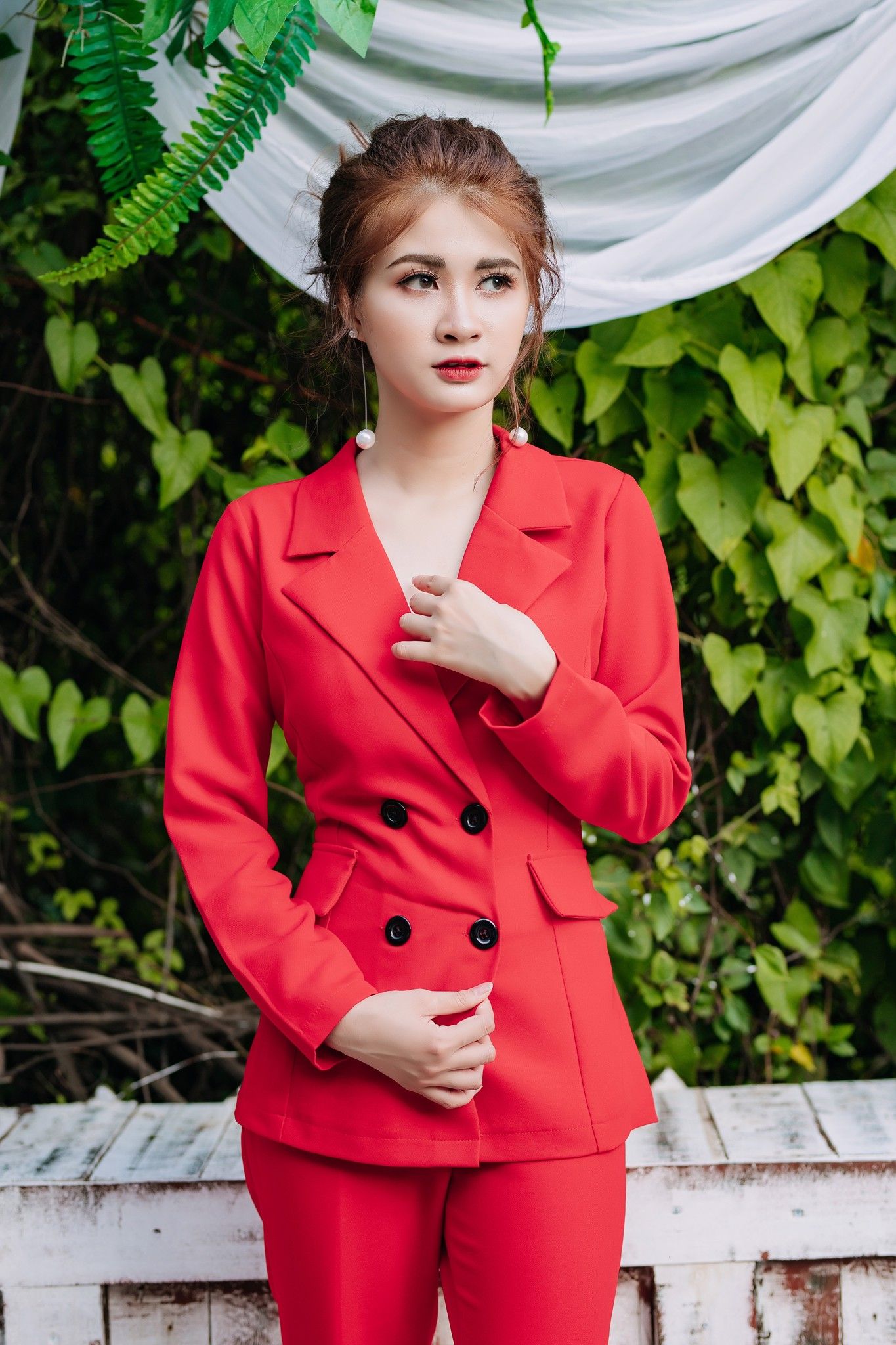 Vest nữ thời trang Mia Selena thiết kế phong cách sang trọng (Đỏ)