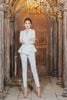Bộ vest Mia Selena thiết kế 4 nút bọc eo xòe (Trắng - Vàng - Đỏ +Đen)