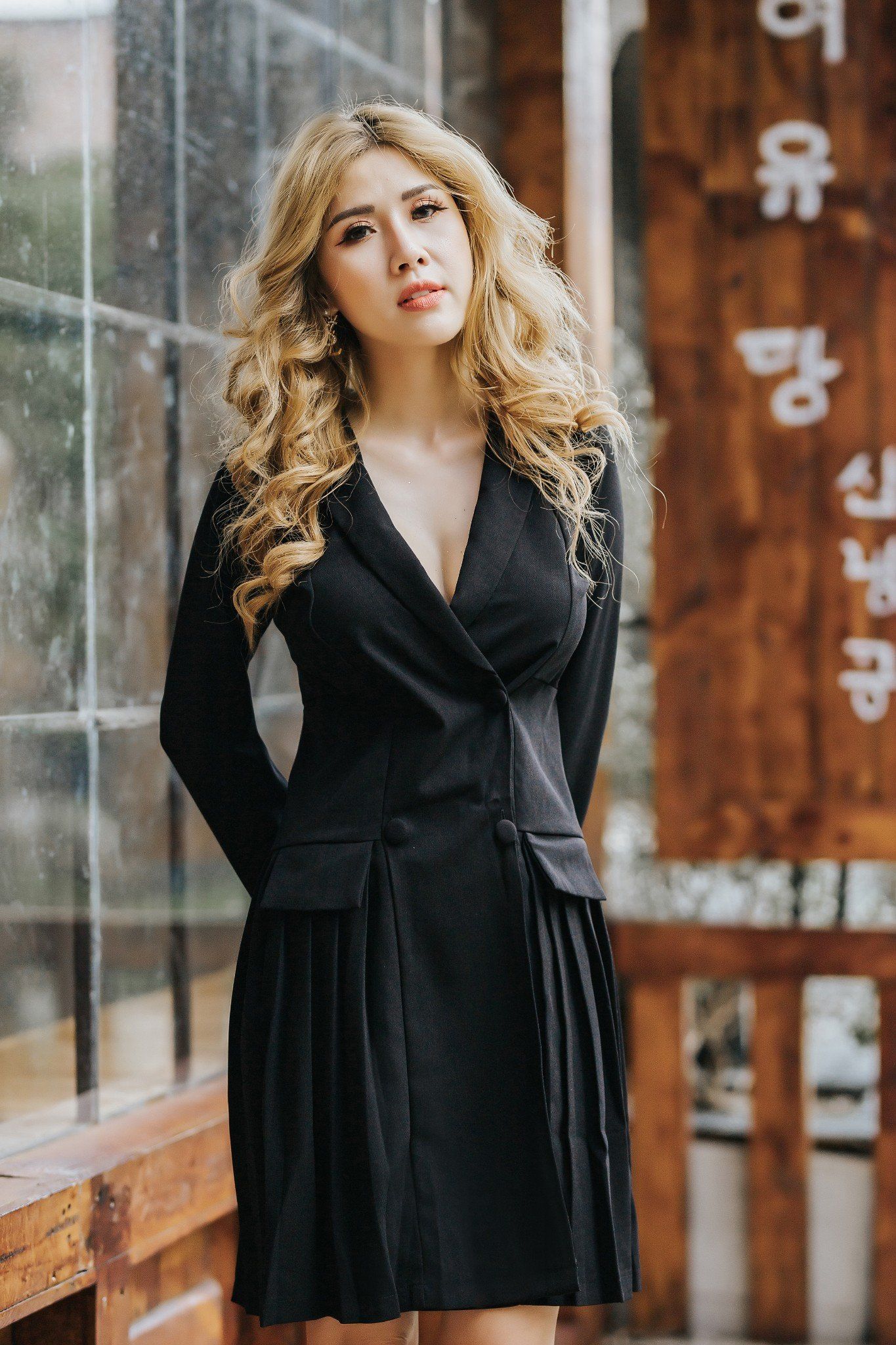 Đầm vest Mia Selena thiết kế sang chảnh (Đen)