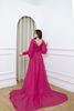 Đầm dạ hội Mia Selena hồng sen  thiết kế tay phồng tuyệt đẹp