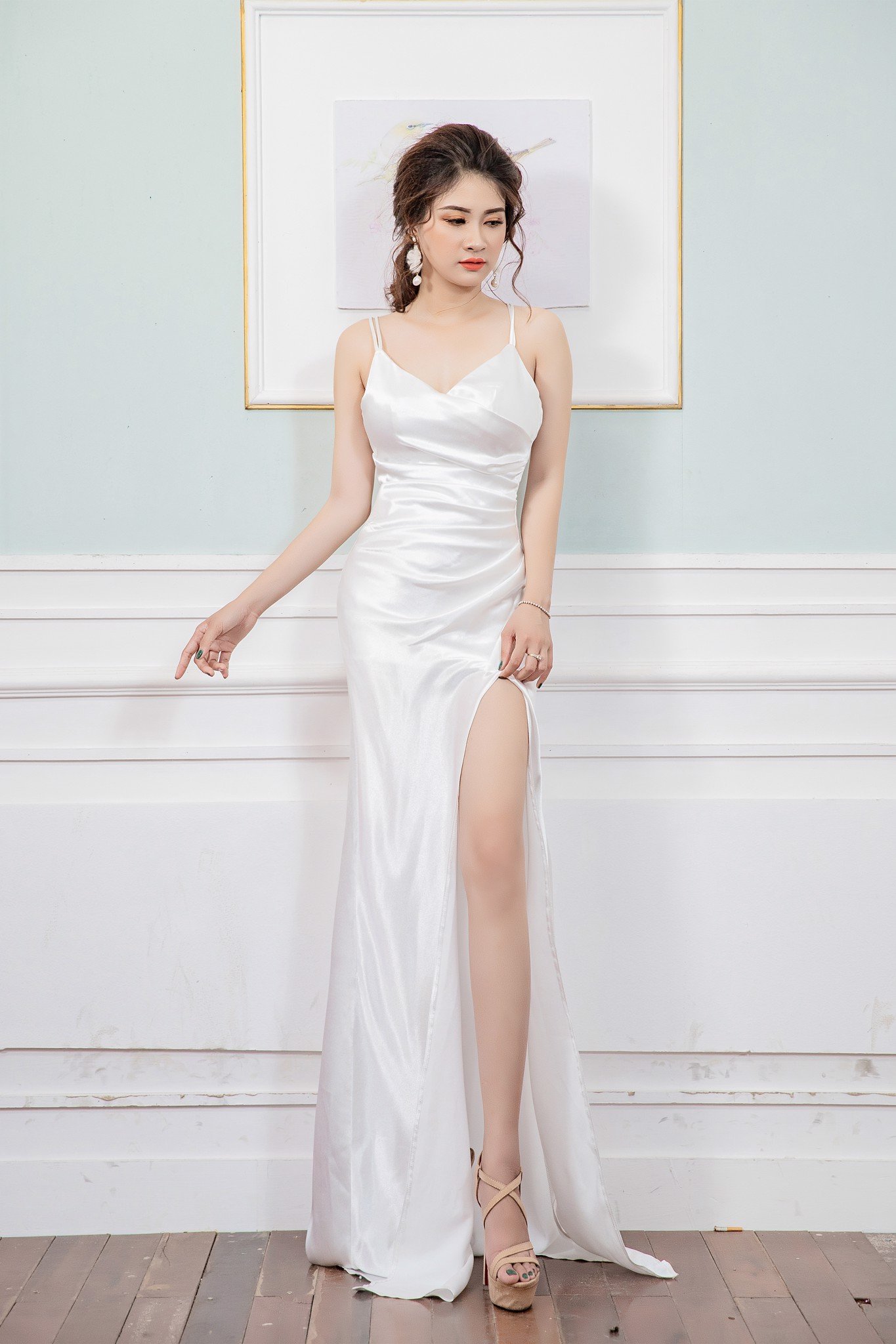 VÁY DẠ HỘI DC072  KIM SA NUDE  Thanh An Dress