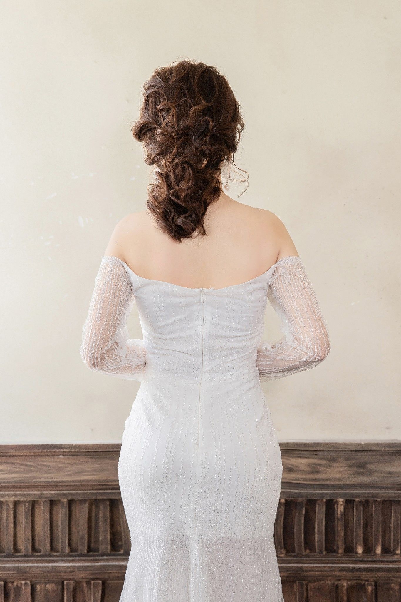 Đầm đuôi cá Mia Selena xẻ tà thiết kế trẻ trung tuyệt đẹp  (Trắng)