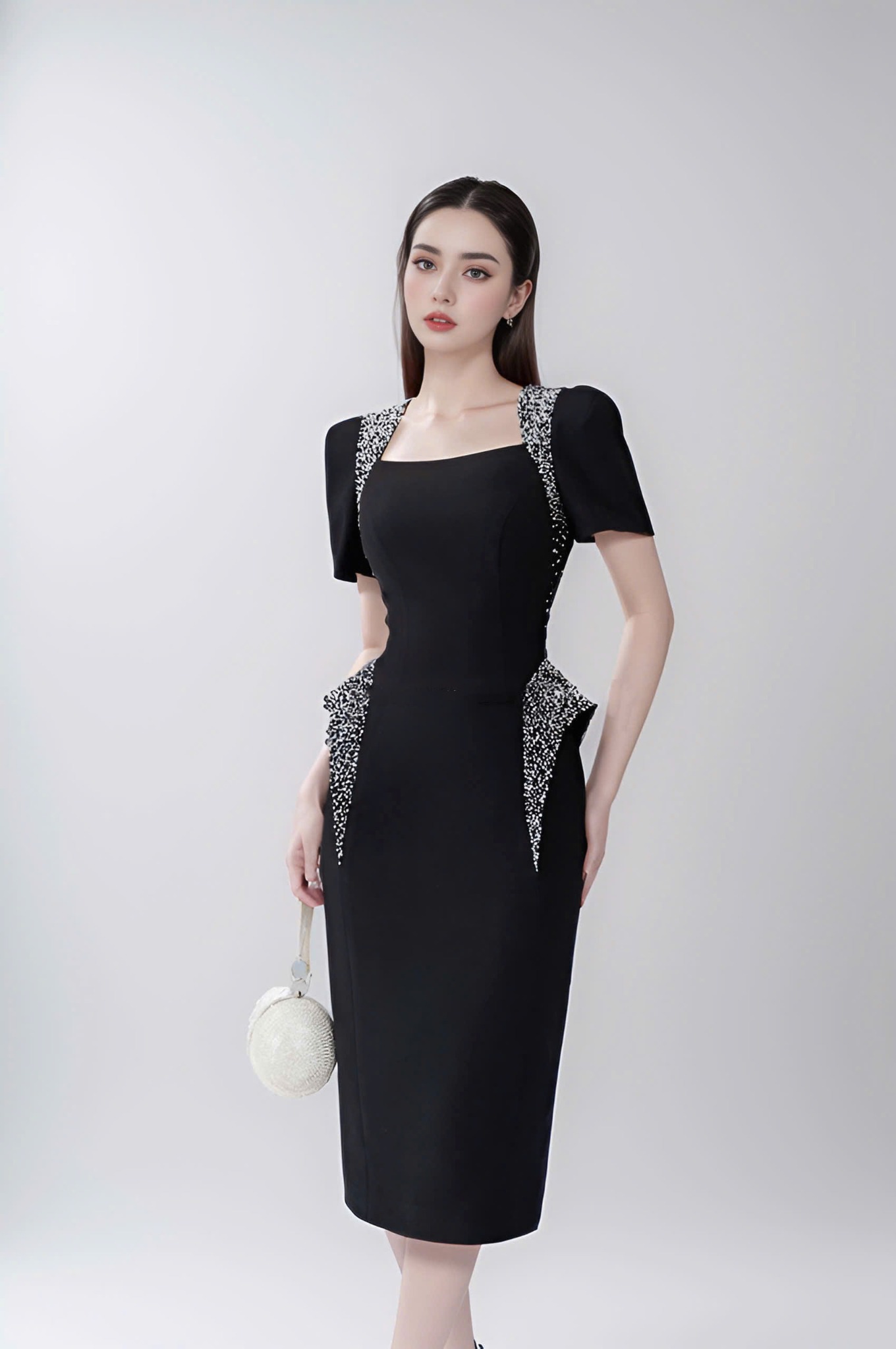 ĐẦM ĐEN ĐÍNH ĐÁ