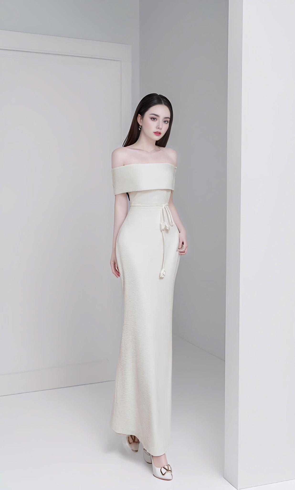 Đầm trắng thiết kế quyến rũ