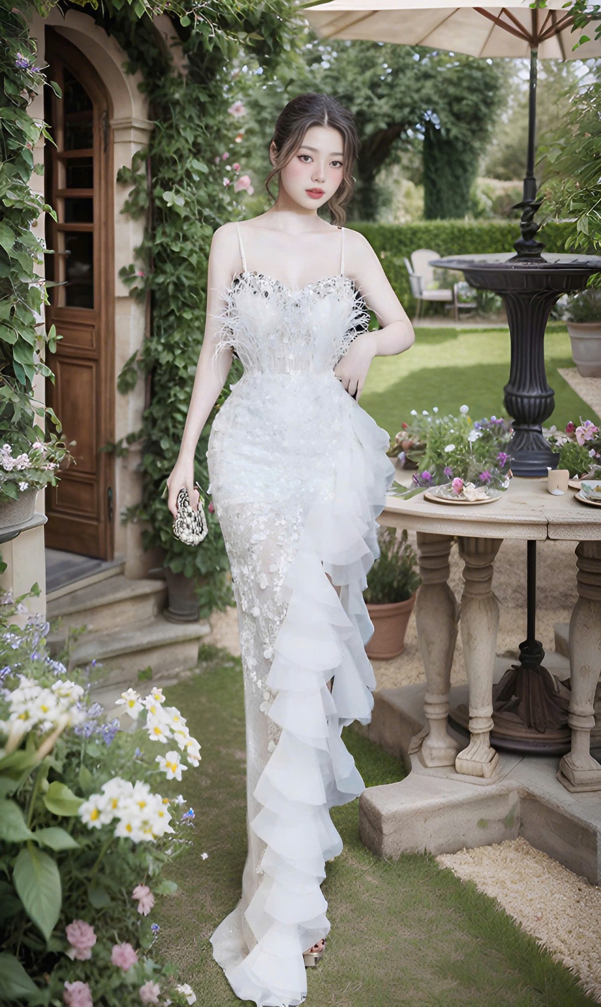 Đầm trắng thiết kế quyến rũ