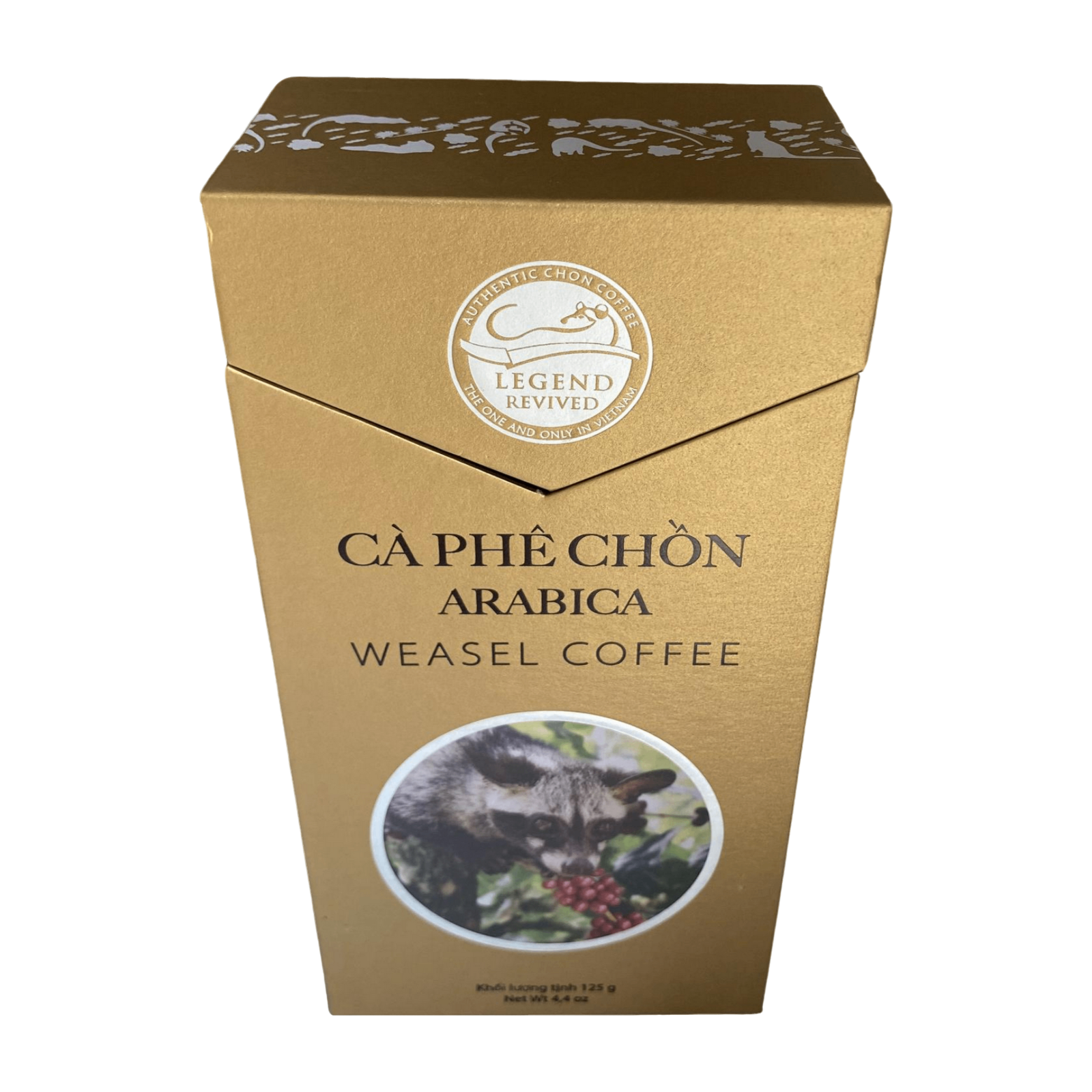 Cà Phê Chồn 100% Arabica Legend Revived (Weasel Coffee) 125g (Hạt 