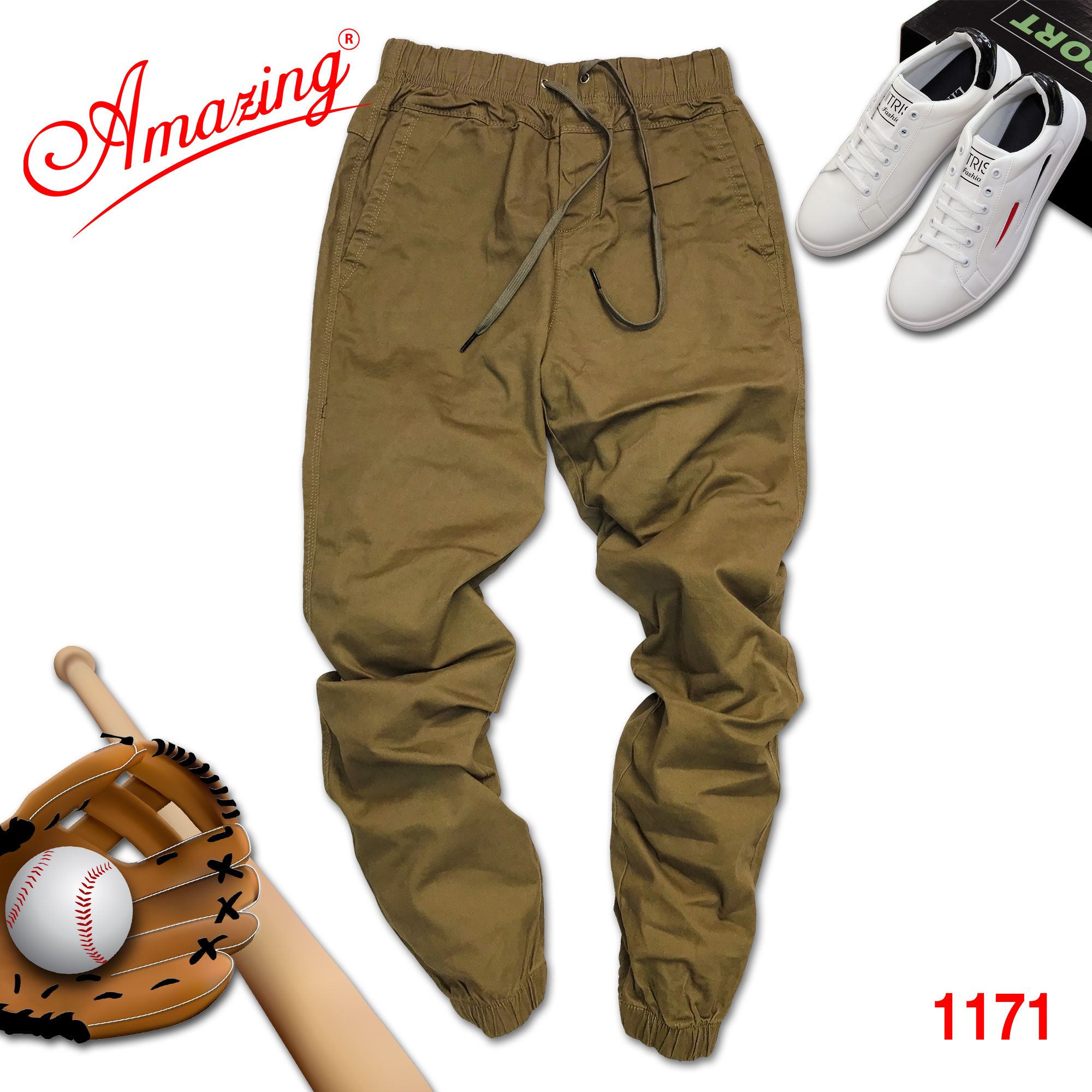  Jogger hiệu Amazing, quần kaki nam lai bo, phong cách thể thao khỏe khoắn, unisex bigsize, co giãn nhẹ, màu xám đậm 