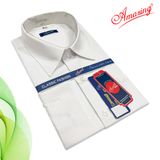  Áo somi nam Amazing, thời trang công sở cao cấp trung niên, form rộng dáng suông, dài tay, đuôi tôm, big size 