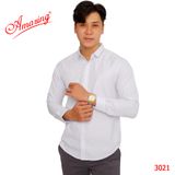  Sơ mi nam kiểu Hàn Quốc, form slim fit tôn dáng đẹp, chất liệu mềm mượt, đa dạng sắc màu, thương hiệu Amazing 