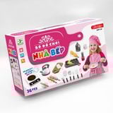 Bộ Đồ Chơi Nhà Bếp Màu Hồng (36 Chi Tiết) DK81146