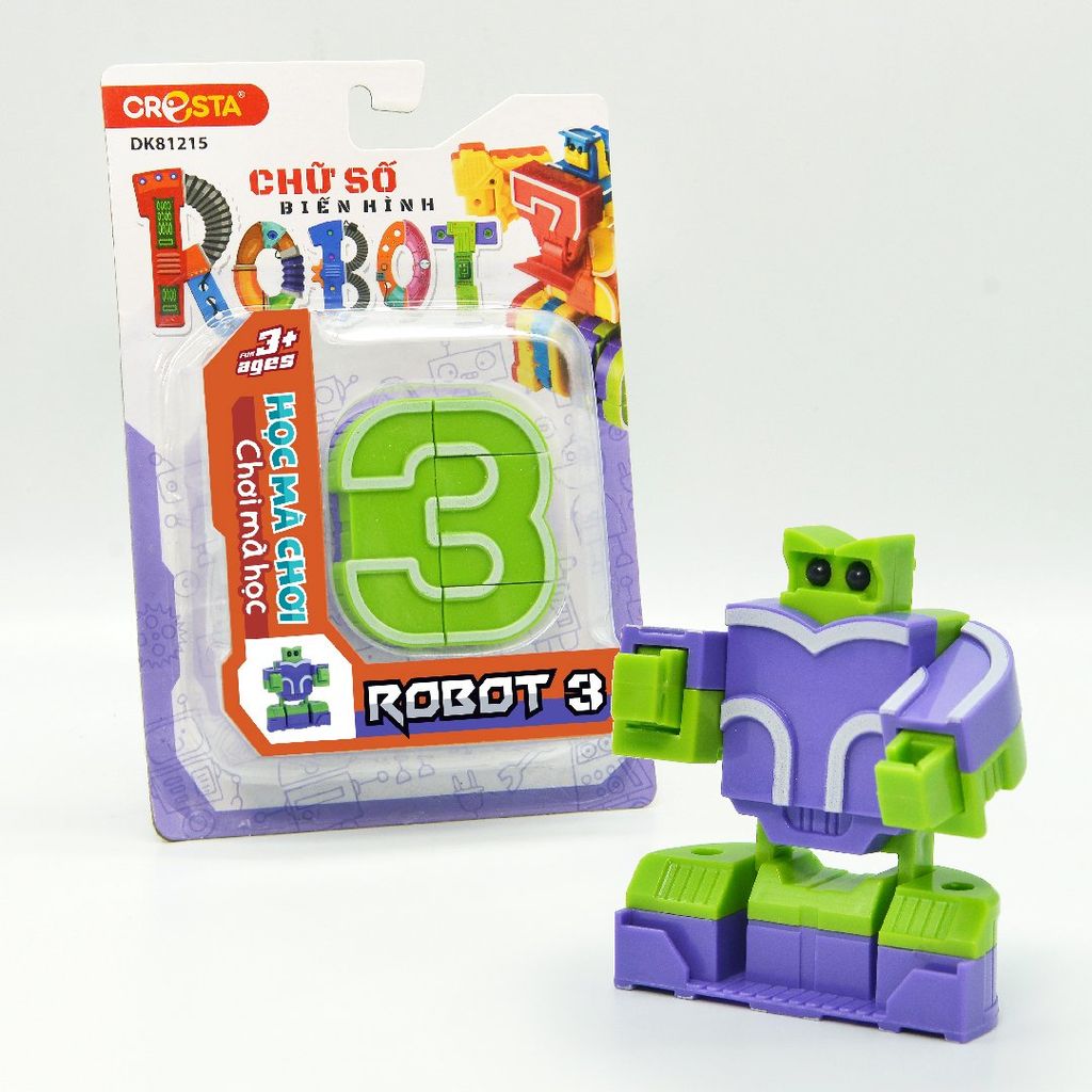 Chữ số biến hình - Robot 3,DK81215