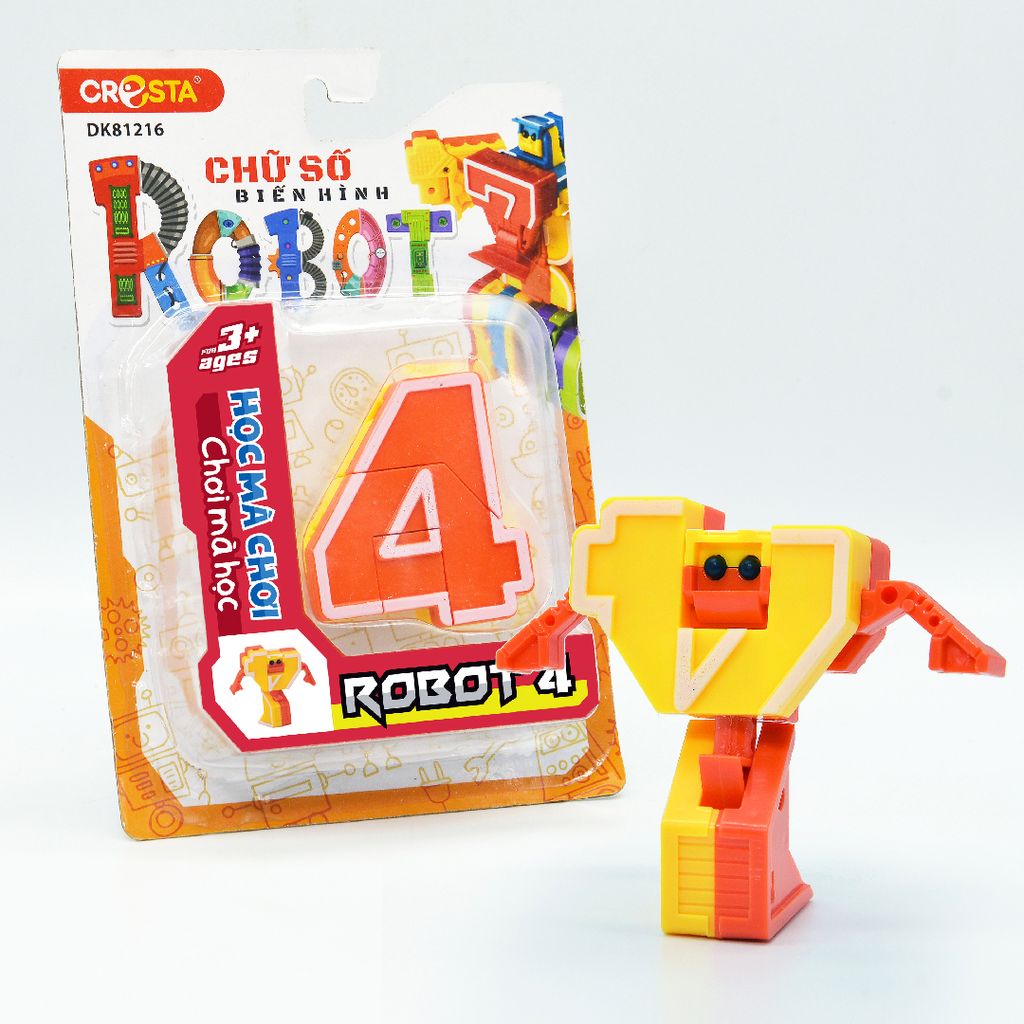 Chữ số biến hình - Robot 4,DK81216