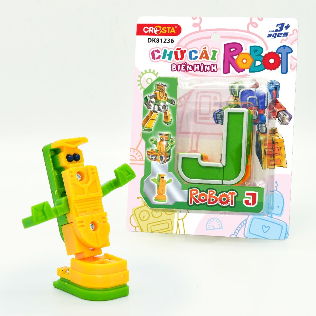 Chữ cái biến hình - Robot J,DK81236